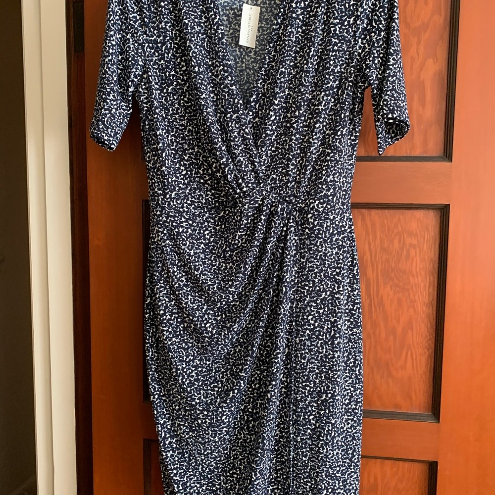 NEW Banana Republic Print Wrap Dress - Picture 1 of 5